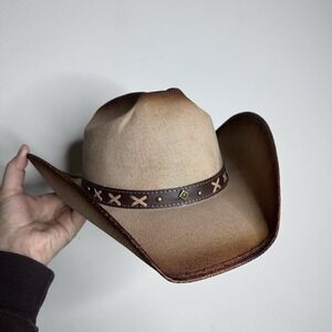 Nicol Hats Sombrero Nicol Lona Terra Country Cowgirl Hat Sz Med Western
